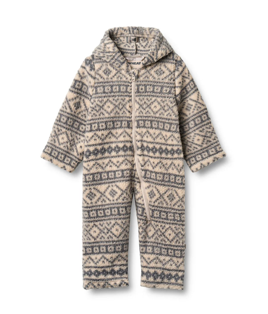 Fleece Suit Allo - warm sand jaquard