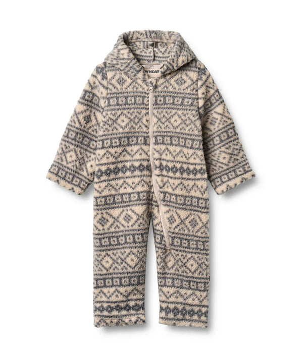 Fleece Suit Allo - warm sand jaquard