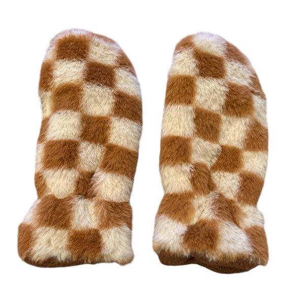 Mittens Checkered