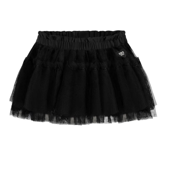 Black skirt in tulle of polyester