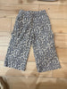 Wide Cargo Pants- Leopard Print