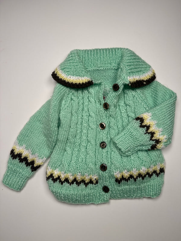 Child Size 3-6m vintage Cardigan