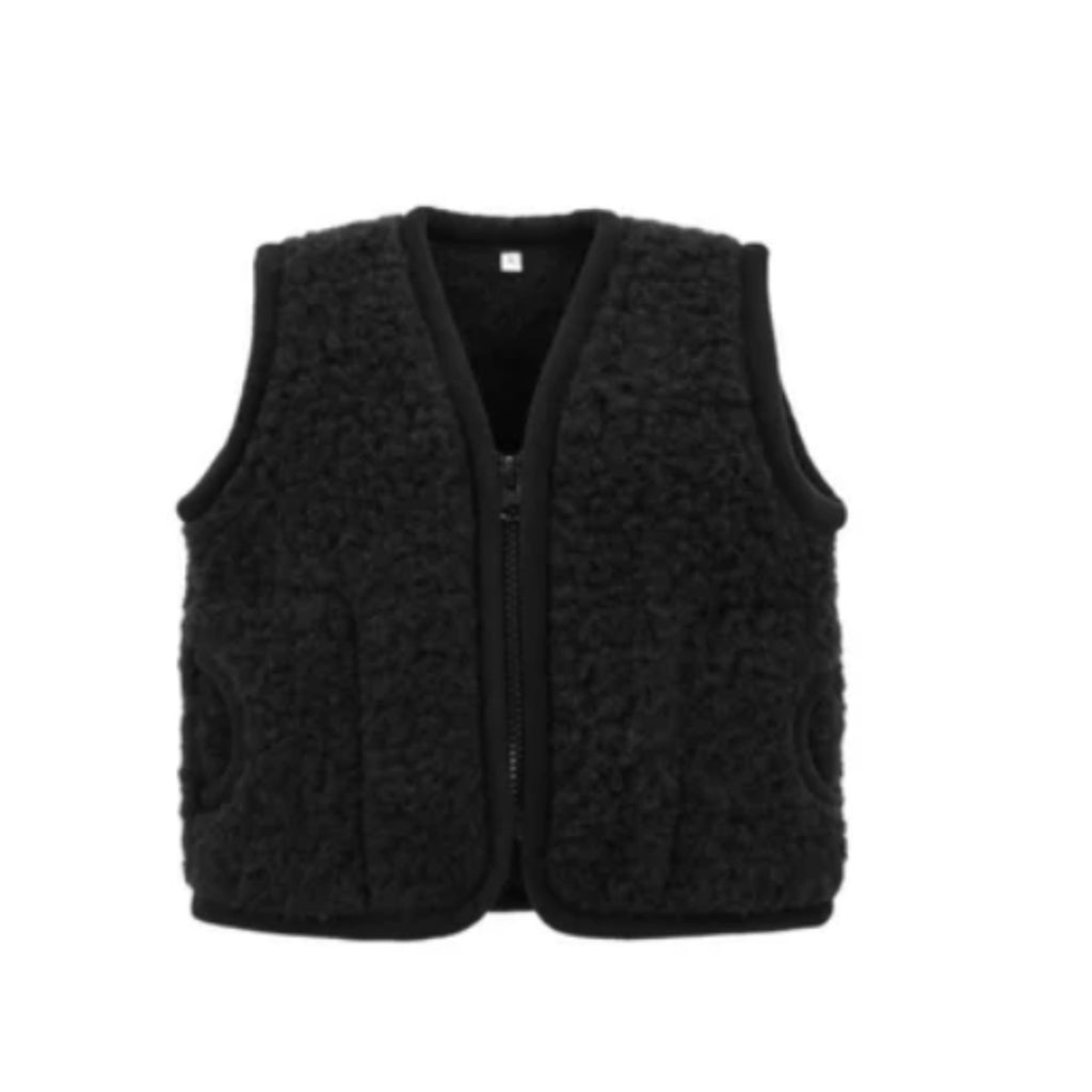 100% Pure New Wool Pile Vest