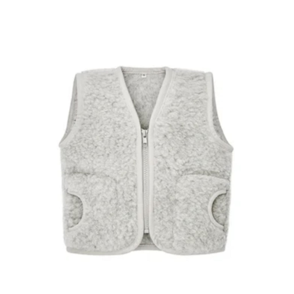 100% New Wool Pile Vest