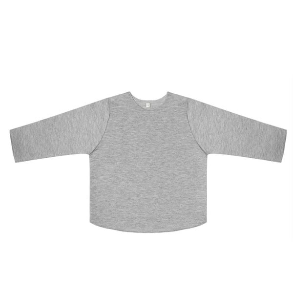 Gray Cotton OEKO-TEX Raw edge sweatshirt