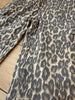 Wide Cargo Pants- Leopard Print