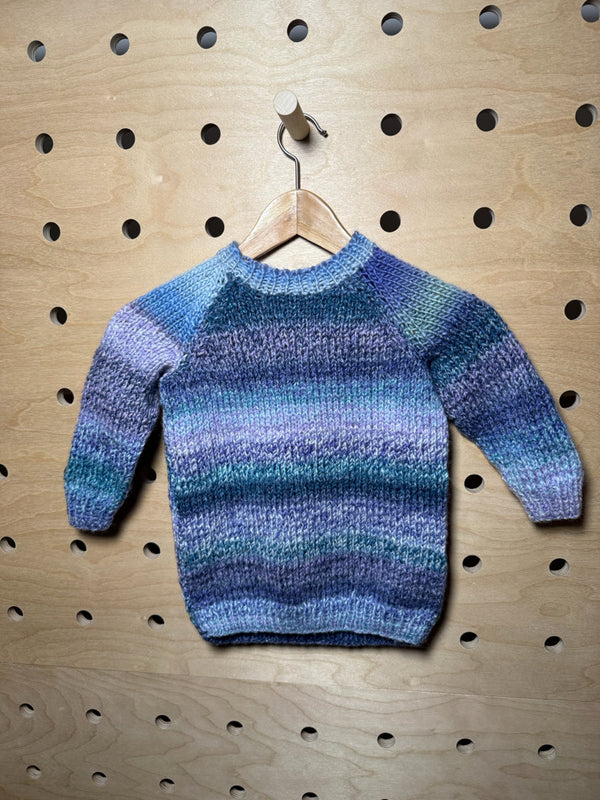 Size 4/5 HANDMADE Sweater purple