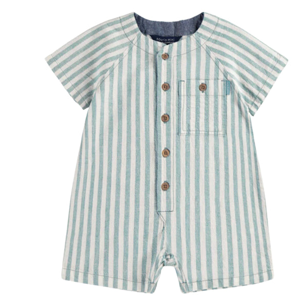 Souris Mini Short Striped Sleeved One Piece