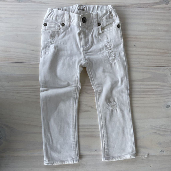 Peek White Jeans - 18-24m